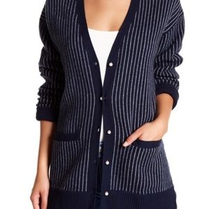 Opening Ceremony faux pearl boyfriend cardigan
